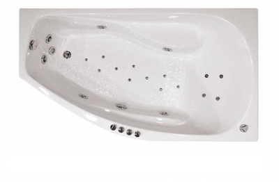 Акриловая ванна Triton Скарлет Левая,167х96x58 см