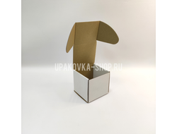 Коробка с откидной крышкой 100*100*100 мм БЕЛЫЙ