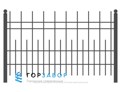 Металлический сварной забор SZ15-05 от производителя