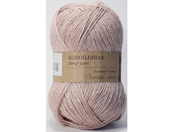 Пряжа Конопляная Состав: 30% конопля, 70% хлопок Вес: 50 г Длина: 280 м  цвет светло розовый