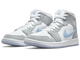 купить женские кроссовки Nike Air Jordan 1 Womens Mid 'Aluminum' Wolf Grey BQ6472-105