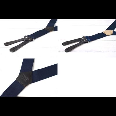 Подтяжки Prison Blues® Y-back (тип Lee) с кожаными петлями