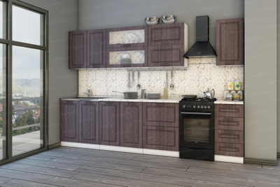 Кухня "Агава 2.6 м МДФ" (Эра)