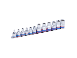 Набор торцевых головок 3/8", 1/2", TORX Е-стандарт, E4-E20, 12 предметов KING TONY 7113PR