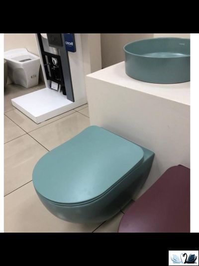 Раковина Creavit Loop LP145-00NY00E-0000 Nile Green Mat LP145 диаметром 45 см, бирюзовая, матовая