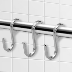 Крючок большой несъемный хром Z-8 МК