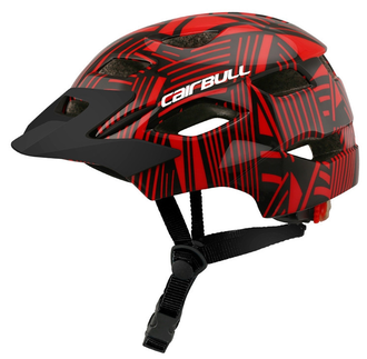 Шлем Cairbull 46 Joytrack c задн. фонарем, 50-57 см, черно-красн.