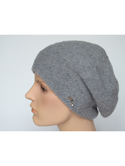 Vizio Италия 1082 B берет серый с бисером