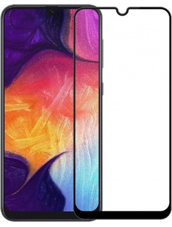 Защитное стекло Perfeo 9D для Samsung A20 (черная рамка)