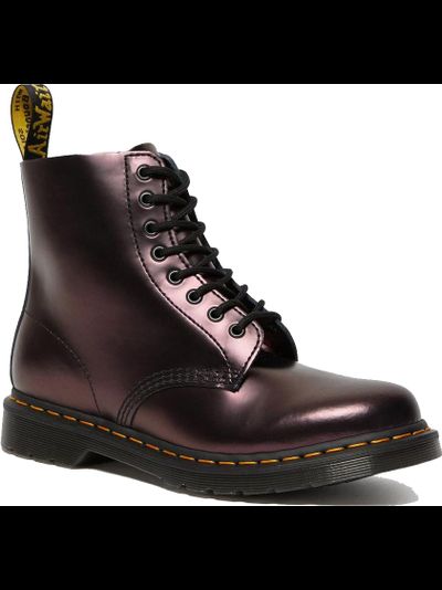 Dr.Martens 1460 Pascal Chroma Metallic Leather Boots Red