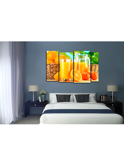 Модульная картина "Апельсины и сок"
