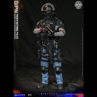ФРАНЦУЗСКИЙ СПЕЦНАЗОВЕЦ GIPN - КОЛЛЕКЦИОННАЯ ФИГУРКА 1/6 SCALE FRENCH NATIONAL POLICE GIPN IN MARSEILLE (78076) - DAMTOYS
