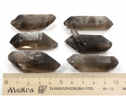 Кварц дымчатый, раухтопаз, кристалл двухголовик в ассортименте, Бразилия (44-48 мм, 12-16 г) №35769