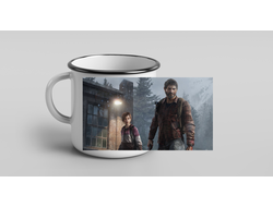 Кружка металлическая эмалированная  ОДНИ ИЗ НАС, THE LAST OF US  №4
