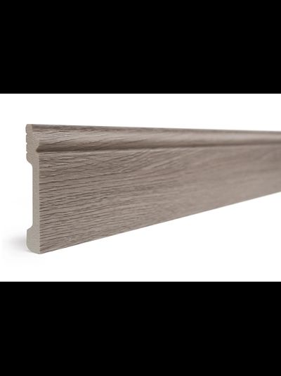 Напольный плинтус Decor-Dizayn 005-80SH, влагостойкий, ударопрочный, 2,4 метра