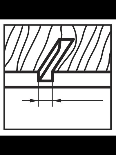 Фреза пазовая 125х32х14 мм