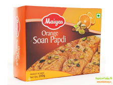 ВОЗДУШНЫЕ ИНДИЙСКИЕ СЛАДОСТИ СОАН ПАПДИ АПЕЛСИНОВОЕ "МАЙАС" (MAIYAS ORANGE SOAN PAPDI) 200Г