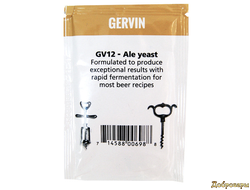 Пивные дрожжи Gervin GV12 (Гервин ГВ12) Ale Yeast, 11 г