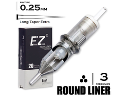 3 RLT/0.25 - Round Liner BugPin Extra Long Taper "Ez Revolution"