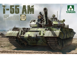 Сборная модель: (Takom 2041) Российский средний танк T-55 AM