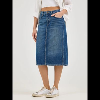 Юбка Lee® Legendary Back Slit Denim Skirt