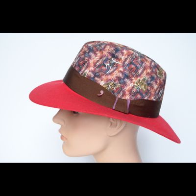 Шляпа фетр Alfonso D &#039; Este 42060 красная