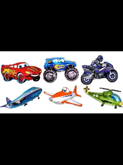 Шар (14''/36 см) Мини-фигура, Вертолет, Зеленый 30 руб шт в интернет-магазине О'Да!