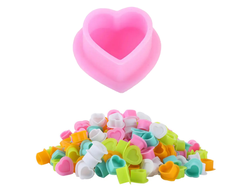 Колпачки силиконовые OZER Love Silicone Ink Caps Pink (50 шт.)