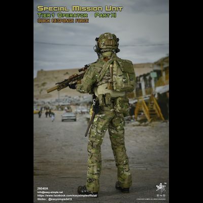 Боец сил специальных операций США - Коллекционная ФИГУРКА 1/6 scale SMU Tier 1 Operator Part XI Quick Response Force (26040A) - Easy&amp;Simple