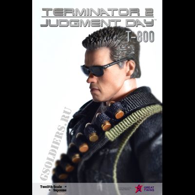 Арнольд Шварценеггер (Т-800, Терминатор 2: Судный день) - Коллекционная фигурка 1/12 Arnold Schwarzenegger Twelfth Scale Supreme Action Figure Terminator 2: Judgement Day – T-800 Figure  - Great Twins