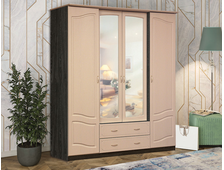 Шкаф для одежды 4-створчатый универсальный с 2-мя зеркалами