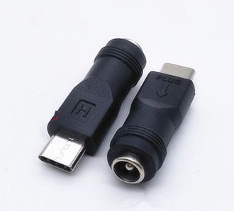 Переходник 5,5х2,1 гнездо - USB Type-C штекер (2 шт.)