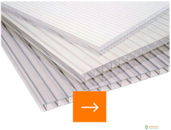 Прозрачный сотовый поликарбонат