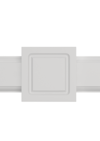 Декоративный элемент (квадрат) для обрамления проёмов, окон и дверей из архитектурного ЛДФ-декора Ultrawood D 2085