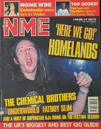 NME Magazine 5 June 1999 The Chemical Brothers, Иностранные музыкальные журналы, Intpressshop