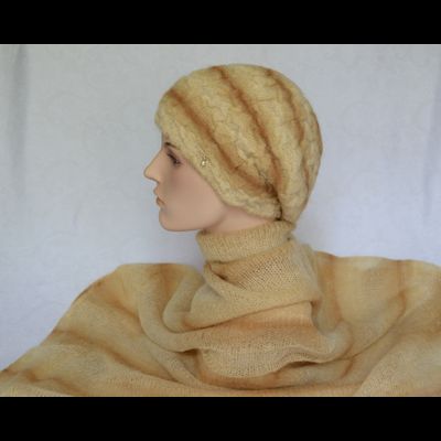 Шарф Vizio 7014 SX светло - коричневый