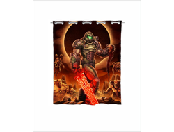 Штора в ванную Doom/ Дум №1