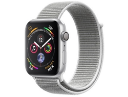 Apple Watch Series 4 44mm Aluminum Case with Sport Loop (Silver/Seashell)