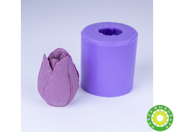 Бутон тюльпана 6 3D, форма для мыла силиконовая