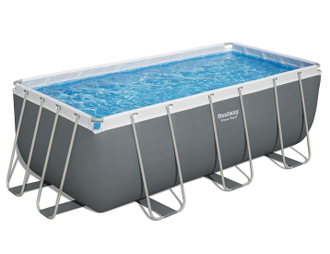 Прямоугольный каркасный бассейн Bestway Power Steel 412х201х122 см (56456)