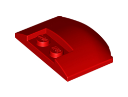 Wedge 3 x 4 x 2/3 Triple Curved, Red (93604 / 6204665)
