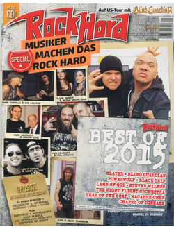 ROCK HARD Magazine January 2016 ИНОСТРАННЫЕ МУЗЫКАЛЬНЫЕ ЖУРНАЛЫ