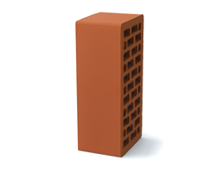 Кирпич красный гладкий 1.4 НФ м150 Браер