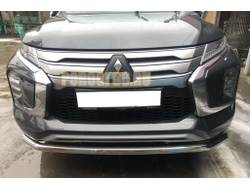 Защита переднего бампера d60 для Mitsubishi Pajero Sport (2021-...)
