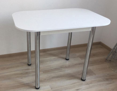 Стол обеденный (БТС) белый глянец