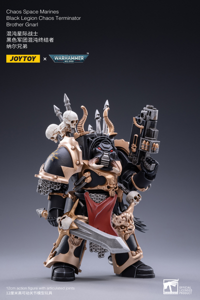 Терминатор Черного Легиона брат Гнарл (Warhammer 40k) - КОЛЛЕКЦИОННАЯ ФИГУРКА 1/18 scale Brother Gnarl (JT2122) - JOYTOY