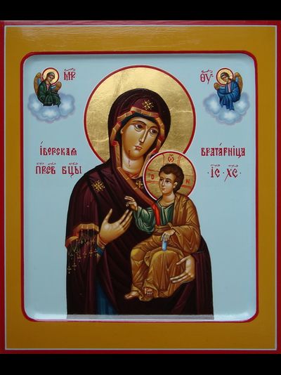Иверская. Икона Богородицы. Рукописная икона.