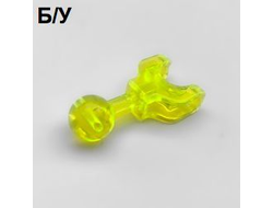 ! Б/У - Hero Factory Arm / Leg with Ball Joint on Axle and Ball Socket, Short, Trans-Neon Green (90611 / 6078390) - Б/У