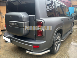 Защита заднего бампера угловая Папа Тюнинг d60 для Haval H9 2024-