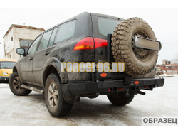 Задний силовой бампер серии Трофи на Mitsubishi L200 IV 2006-2014 (03.043.02)